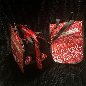 3 Lululemon Reusable Shopping Bags